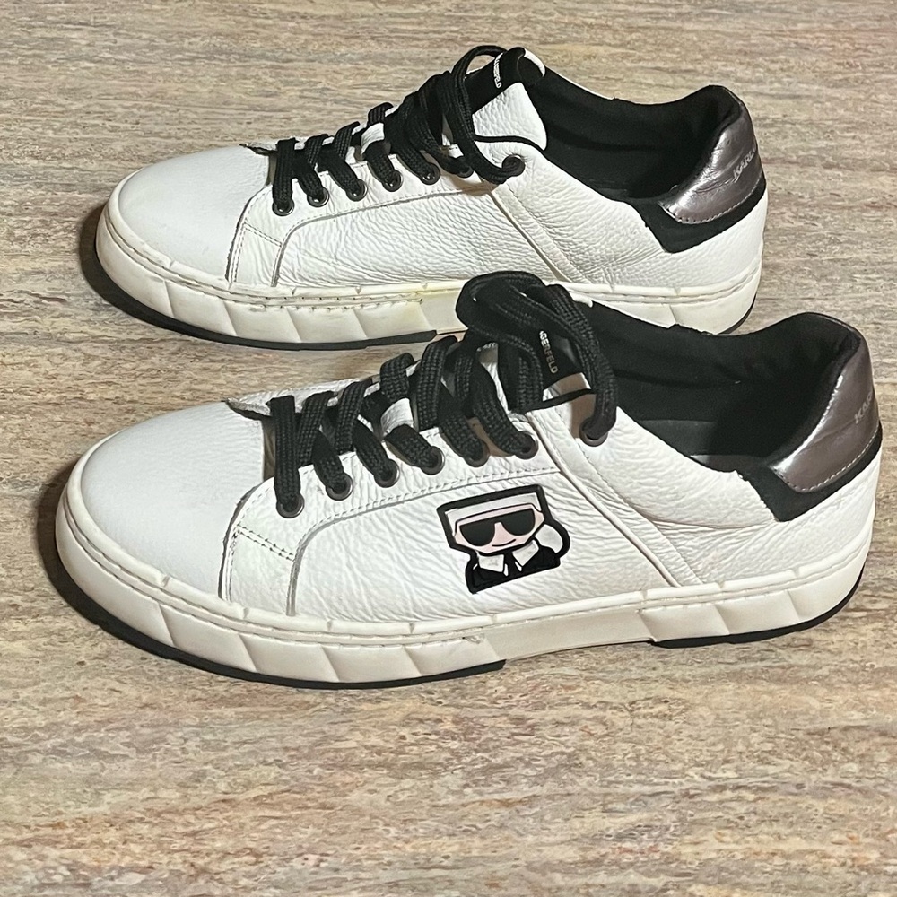 Karl Lagerfeld leather sneakers - Picture 2 of 16